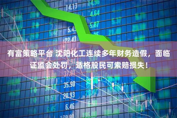 有富策略平台 沈阳化工连续多年财务造假,面临证监会处罚,适格股民可索赔损失!
