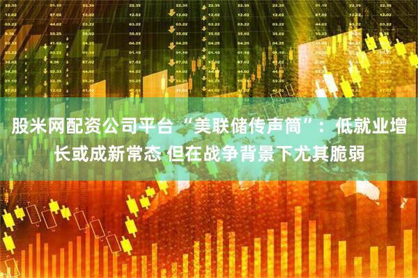 股米网配资公司平台 “美联储传声筒”：低就业增长或成新常态 但在战争背景下尤其脆弱